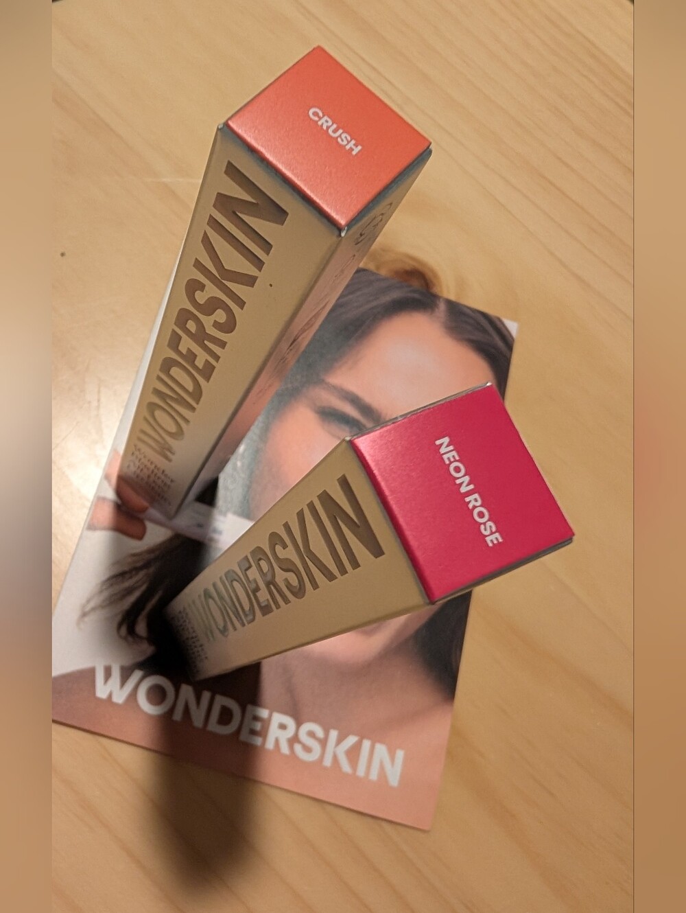 NWT Wonderskin Crush and Neon Rose Wonder Blading All Day Lip Stain